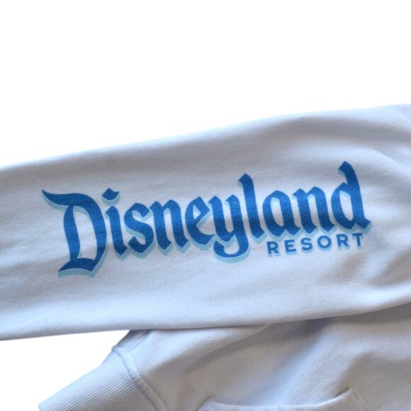 Disneyland Resort 2022 Celebration Women's White Full Zip Up Hoodie Small - Picture 5 of 8